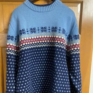 Lands End 100% wool sweater men’s XL